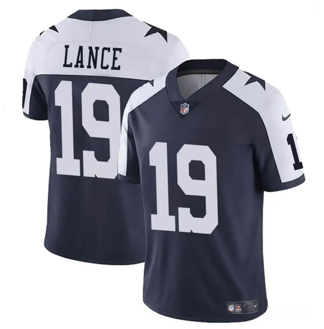 Men's Dallas Cowboys #19 Trey Lance Navy Vapor Untouchable Limited Football Stitched Jersey